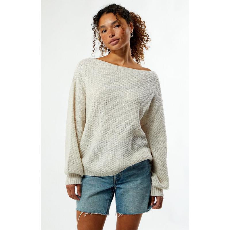 Chic Off-The-Shoulder Wren Sweater for Women