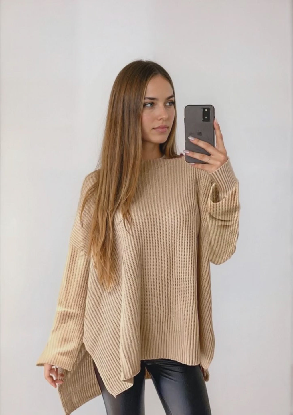 The Luxe Oversized Rib-Knit Sweater